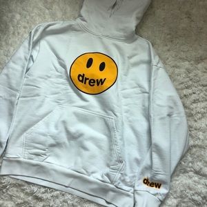 Brand new drew house Justin Bieber white hoodie
